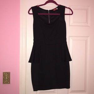 Black Peplum Dress
